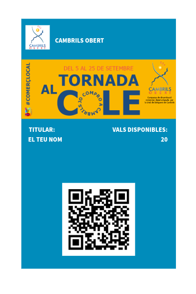 Targeta tornada al cole